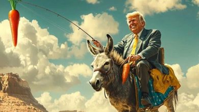 Трамп на осле