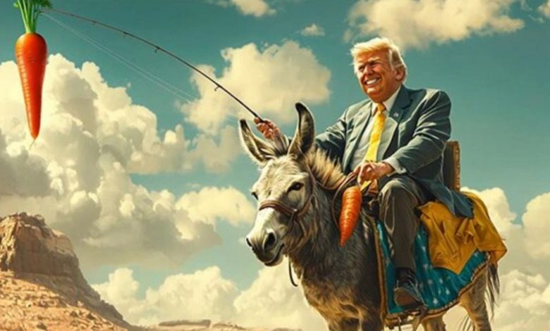 Трамп на осле